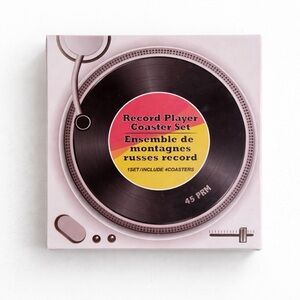 Record Player Coaster Set